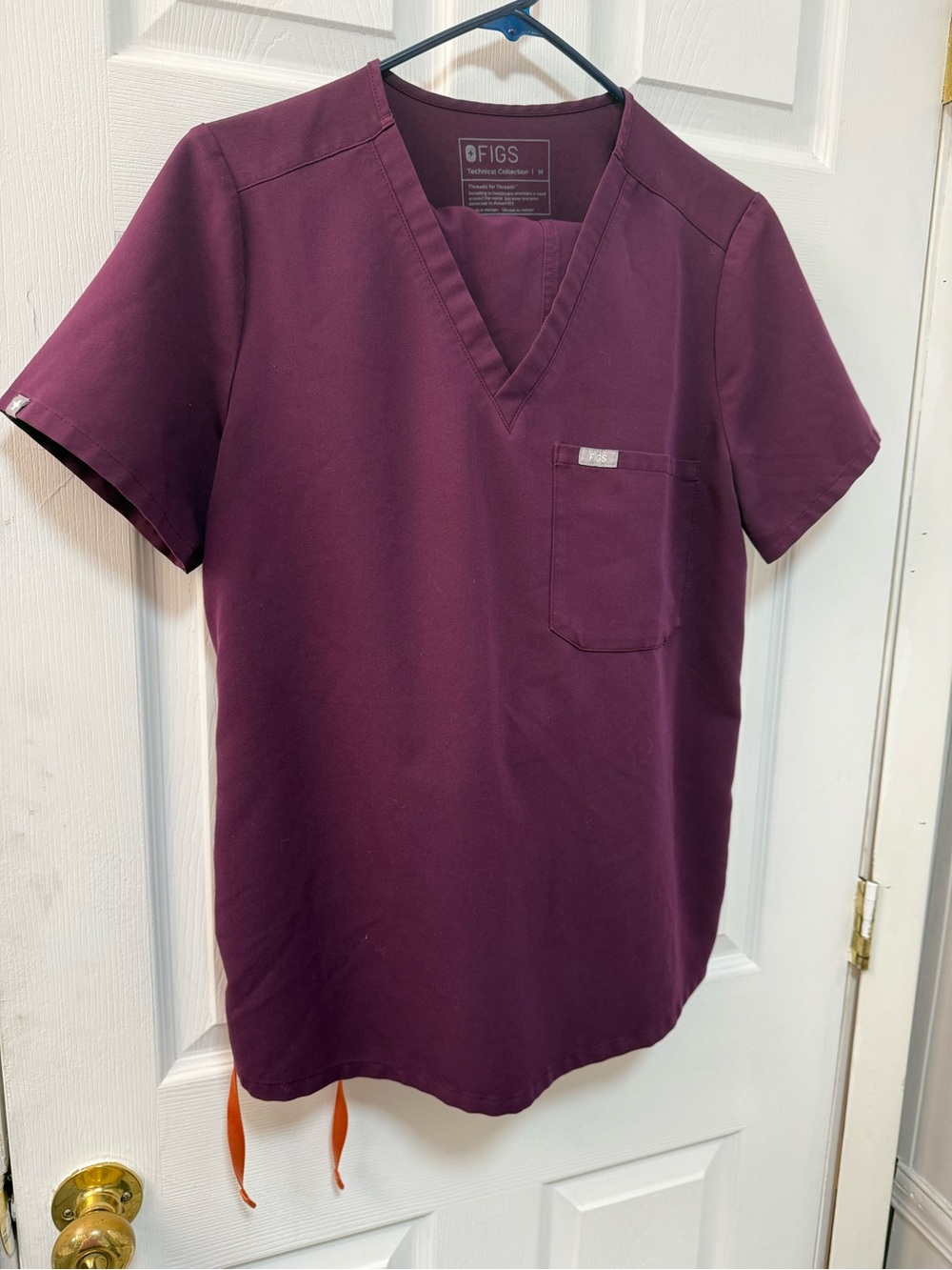 FIGS Deep Plum Scrub Top & Bottom